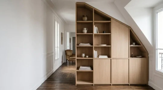 Aménagement sur-mesure dans un logement avec contraintes architecturales